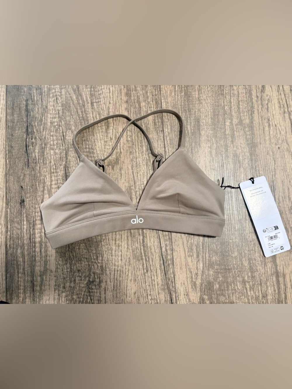 Alo Splendor Bra | Light Cocoa | size: XS